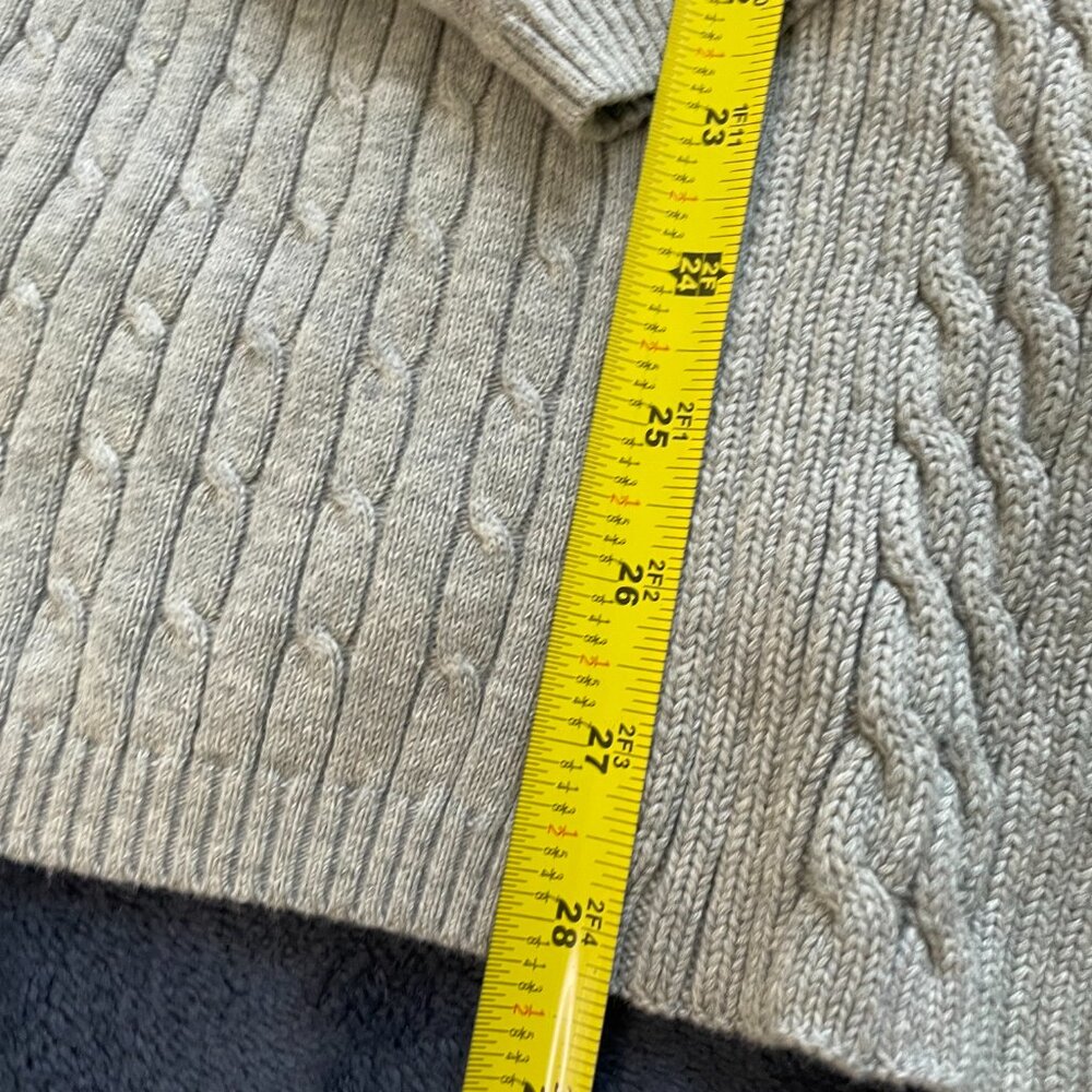Kim Rogers open front gray cardigan women's size large L long sleeve - Picture 2 of 4